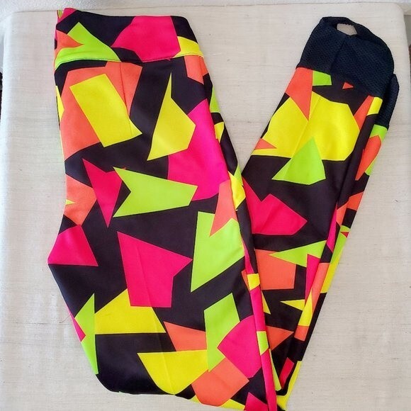 Shinesty Romania Women's Ski Pants 80s 90s Geometric Print Snow Winter Sz Small - Picture 3 of 15